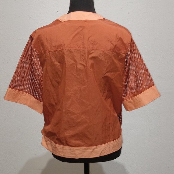 Jordan cropped Mesh wrap top - Picture 7 of 15